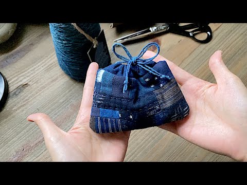 専用まとめ商品。刺し子　絣　古布　パッチワークハンドメイド巾着 専用まとめ商品。刺し子 絣 古布 パッチワークハンドメイド巾着