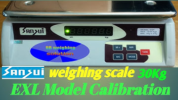 Sansui Weighing Scale Calibration // Sansui EXL Calibration @rbweighingsolution