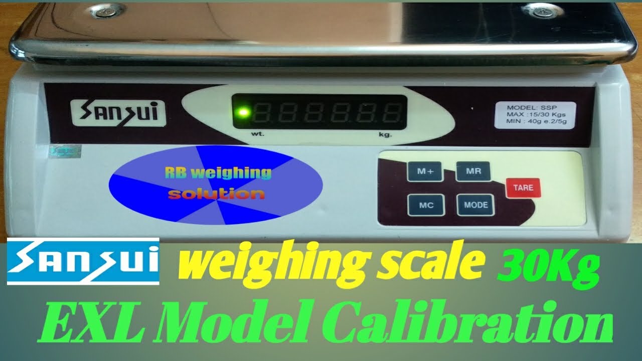 Sansui Weighing Scale Calibration // Sansui EXL Calibration