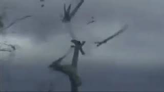 Windmill explodes during storm