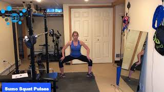 Leg Exercises: Sumo squat pulses
