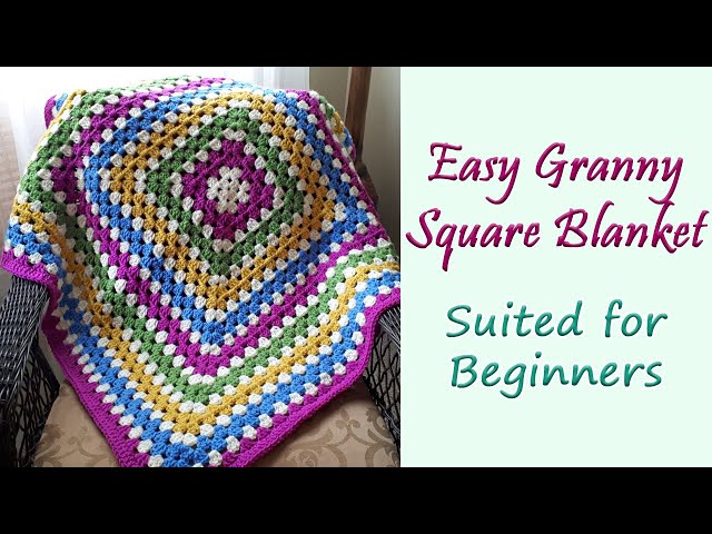 Stitch Club Jane's Granny Square Crochet Blanket + Tutorial Pattern