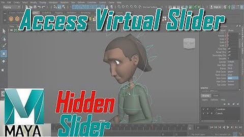 How to Use Maya Virtual Sliders | How to access Hidden Virtual Sliders Inside Maya | Maya Tutorial