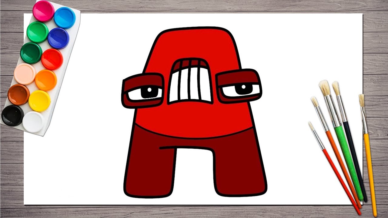 Alphabet lore drawing | How to Draw Alphabet A Easy For Kids | Monster ...