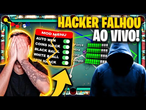 JOGANDO NA MESA DOS HACKERS • MAESTRO vs ROBÔS AO VIVO 8 BALL POOL TABELA  TRICKSHOTS 