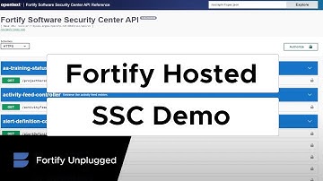 Fortify Hosted Software Security Center Demo