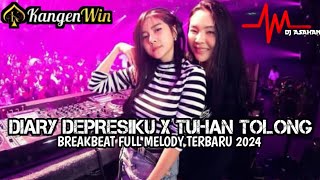 DJ Diary Depresiku Breakbeat Full Melody Terbaru 2024 ( DJ ASAHAN ) SPESIAL REQUEST KANGEN WIN