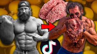 Liver King Wannabe? 'Raw Beef Brain' \& 6 Uncooked Eggs For Breakfast Goes Viral