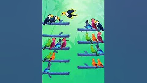 Bird sort color puzzle - 🦆🐥🐦 All Levels & Challenges (Mobile Gameplay)