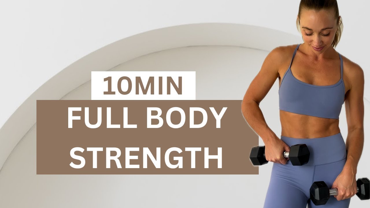 DAY 4: 10 MIN FULL BODY STRENGTH WORKOUT || With Dumbbells - YouTube