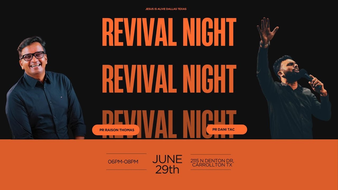 Sunday Service || 06.29.2025 || Pr.Raison Thomas || Jesus is Alive Dallas