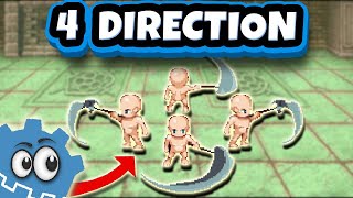 4 Direction Animation in Godot 4 | Movement + Attack
4-Direction 2D Animation with Animation Tree and Node State Machine in Godot 4
- Related Videos -
Farming Game - https://www.youtube.com/playlist?list=PLDvxSFN380vDtBE4J3ITEhwKpoA_qbgDd
- Timestamps -
0:00 - Preview
0:35 - Player Setup
1:24 - Idle & Run Animation
8:21 - Attack/Weapon Animation
19:27 - Bug Fixes
19:50 - Thanks!
- Code -
Player - https://pastebin.com/m49VG2Bf
PlayerManager - https://pastebin.com/qv4Zv5c3
- Sprites -
(Use them as a Placeholder)
Player - https://liberatedpixelcup.github.io/Universal-LPC-Spritesheet-Character-Generator/
Weapon (Extended V2) - https://opengameart.org/content/lpc-extended-weapon-animations
- Patreon -
https://www.patreon.com/16BitDev
- Discord -
https://discord.com/invite/AYv8FRz5ag 4 Direction Animation in Godot 4 | Movement + Attack