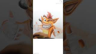 Drawing Crash From Crash Bandicoot Game 9 Sec