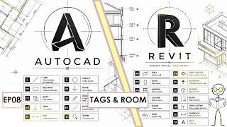 EP 08: AUTOCAD vs REVIT (TAGS & ROOMS)