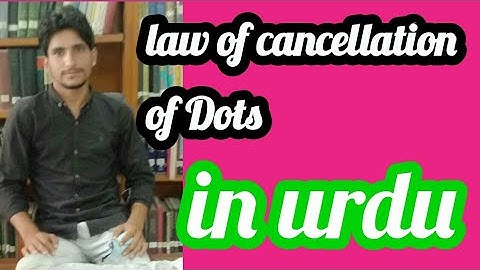 law of cancellation of Dots|math by mathematician