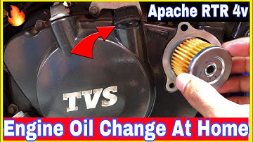 Engine Oil Change TVS Apache RTR 160 4v 🔥 #TheJH05Rider