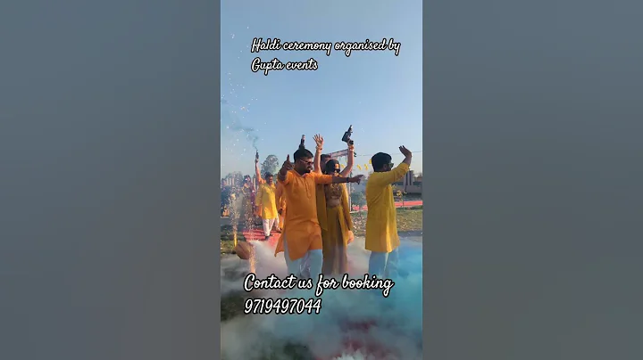 Haldi ceremony organised by Gupta events 9719397044 #haldi #entry #wedding #shorts #viralwedding