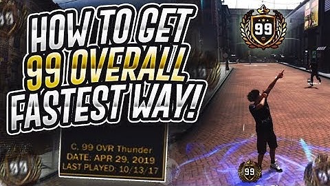 HOW TO GET 99 OVERALL THE FASTEST WAY NBA 2K18! [NO CLICKBAIT]