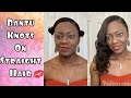 Curling my Straight Relaxed Hair using Bantu Knots - No Heat Curls