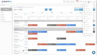 Shift template viewing / Shifton Tech-Support