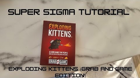 How to play Exploding Kittens: Grab And Go Edition!