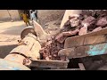 Powerful Hammer Crusher Machine Crushing Giant Rocks | Heavy Duty Stone Crushing Process