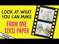 Make A Mini Scrapbook/Card Combo from ONE 12x12 SHEET/ AWESOME ONE SHEET WONDER! ⭐️EASY PEASY⭐️