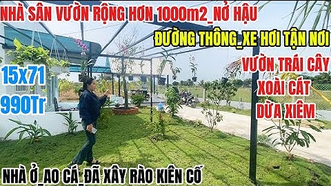 Nhà Vườn 1022m2_Giá Chỉ 990Tr, Đường Xe Hơi, Tặng Vườn Trái Cây 100 Gốc | nhà giá rẻ bình chánh |