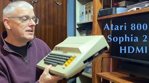Atari 800 HDMI with Sophia 2!