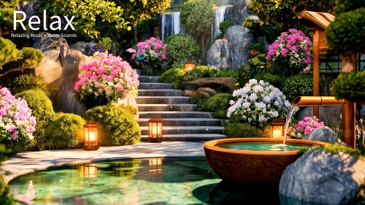 🌿 Piano with Bamboo Water Sounds for Insomnia and Fatigue After a Long Day – Fall Asleep Easier