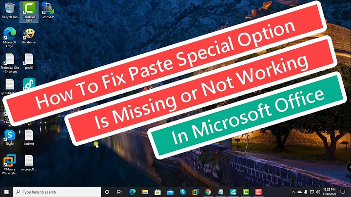 How To Fix Paste Special Option Is Missing or Not Working in Microsoft Office