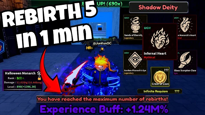 Arise Crossover - How To Get EXP / Rebirth Fast (BEST METHOD) + All New Relics / Titles