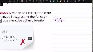 Famous How to Do an Error Analysis: Lesson 5-2, Example 2 | Math Energy TV Wealth