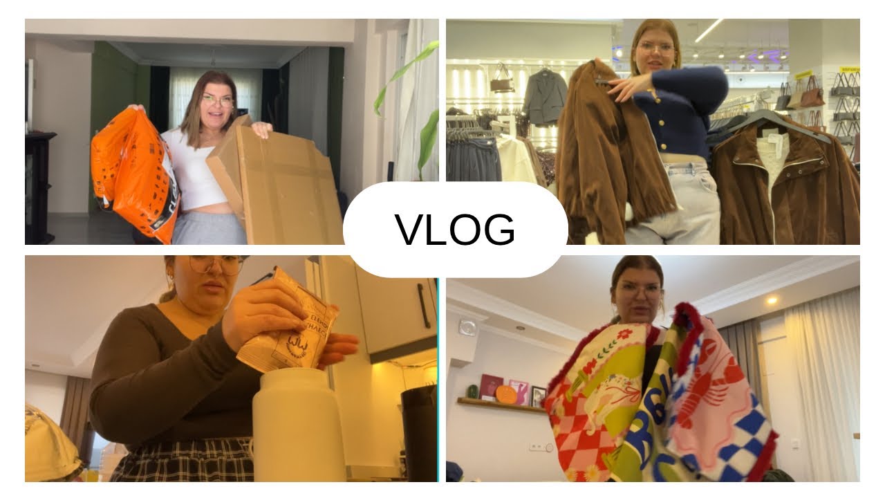 Bol Kargo Açmalı Ve Mağaza Gezip Kürk arıyorum |Ev Dekarasyonu bakın neler aldım ✨