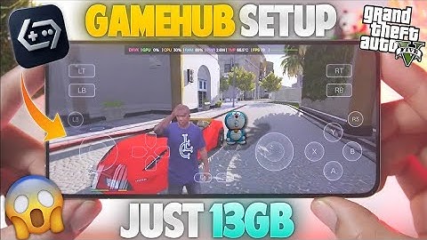 GTA 5 EXTREMELY LITE on Android 😱 | Gamehub Emulator Full Setup + GTA5 Gameplay