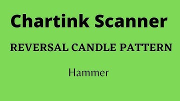 How to use chartink scanner  Create a hammer candlestick patterns in chartink