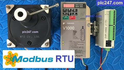 DVP 14SS2 "Modbus RTU" Yaskawa V1000 VFD