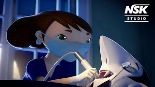 吸血鬼も歯科健診！“歯”を主役にしたアニメスタジオが贈る3DCGアニメ『大切な歯科検診』編
