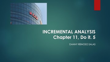 INCREMENTAL ANALYSIS - Chapter 11, Do it. 5