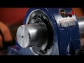 How to install a timken srb solid block housed unit with a 2nut tapered adapter