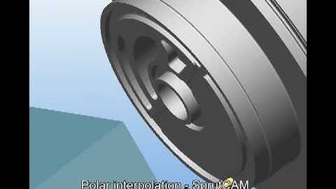 SprutCAM: Polar interpolation