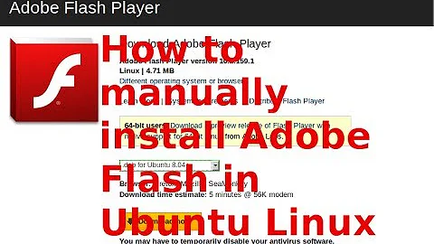 How to manually install Adobe Flash in Ubuntu Linux