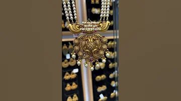 Very Beautiful And Lightweight Gold Pearl Long Hara Design Start From 18 Grams 