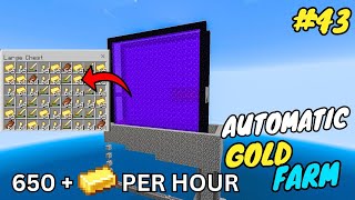 HOW TO MAKE A BIG GOLD FARM IN MINECRAFT BEDROCK JAVA