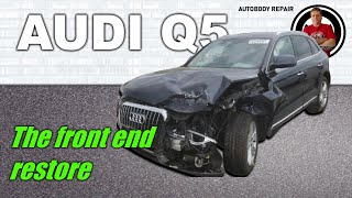 Audi Q5. The front end repair. Ремонт переда.
