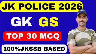 Lec-44 JKP Constable Exam 2026 // Jk Police Gk,Gs Important MCQ #jkpexam