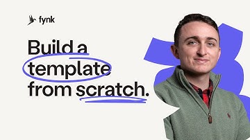 Build a template from scratch in fynk with Brendan