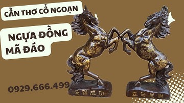 TƯỢNG NGỰA ĐỒNG VẼ GẤM | CLIP NGÀY 20/01/2024 | CẦN THƠ CỔ NGOẠN #đồcổ #canthocongoan #doxua