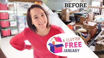 HUGE Storage Room Makeover + Organization | A CLUTTER FREE JANUARY WEEK 4