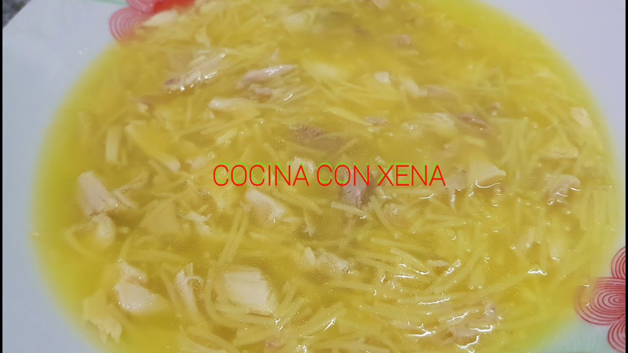Caldo base de pollo y sopa fideos con pollo II THERMOMIX II